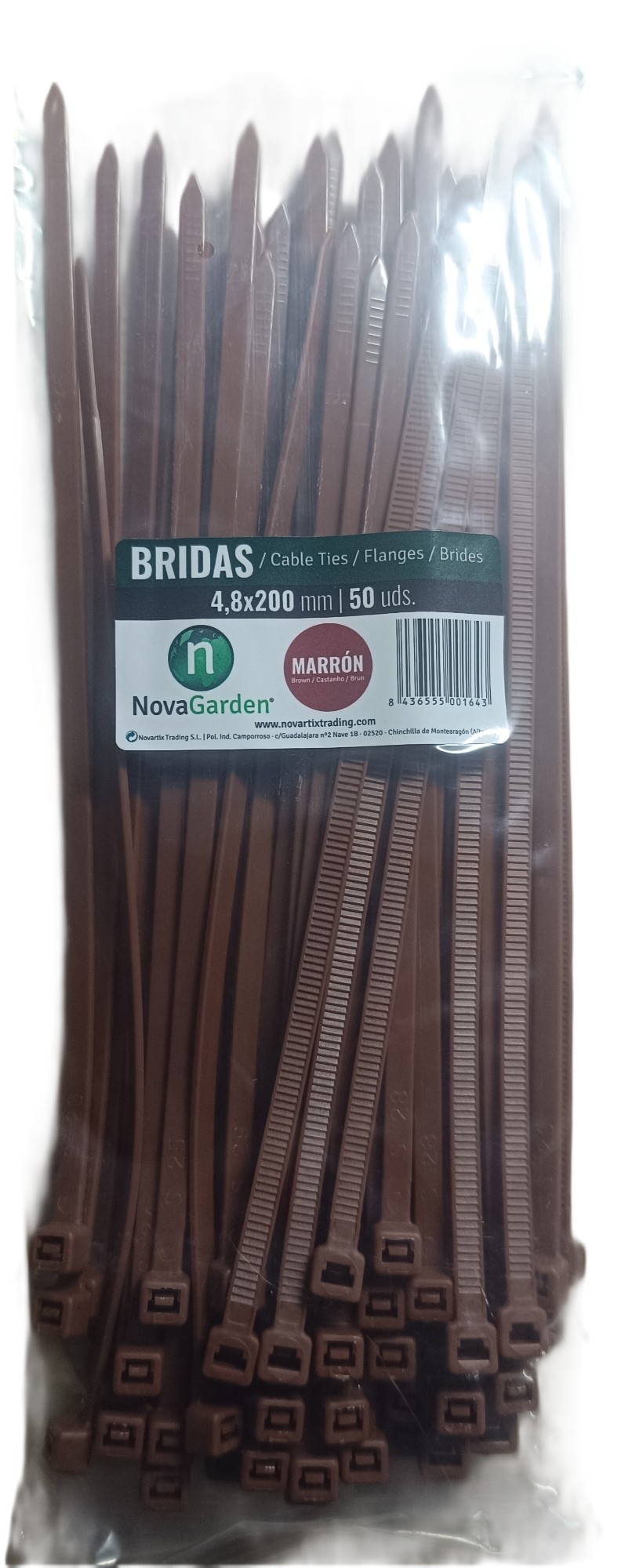 Bridas 4,8x200mm 50 Uni